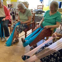 Keeping fit at Eventide residential home, exercise