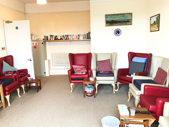 Lounge at Eventide Residential Home Bude